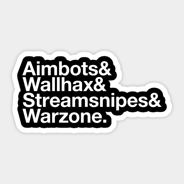 Warzone Experience Sticker by PhrawstyTees